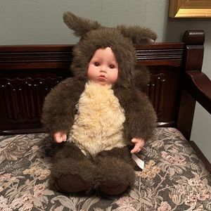 Anne Geddes baby squirrel. 15” tall.